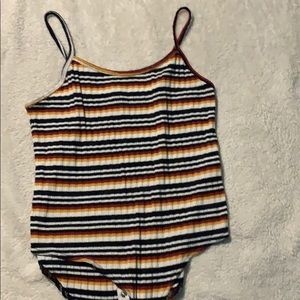 Striped bodysuit